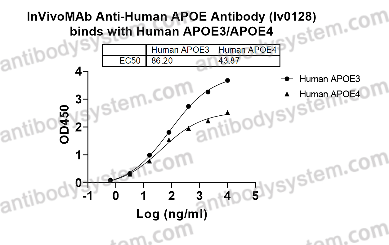 Bioactivity for InVivoMAb Anti-Human APOE Antibody (Iv0128) ?>